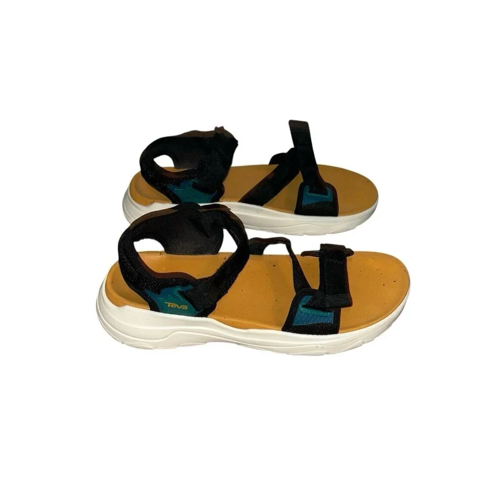 Teva Men's Zymic Black Sunflower Outdoor Strappy Casual Hiking Sandals Size 10